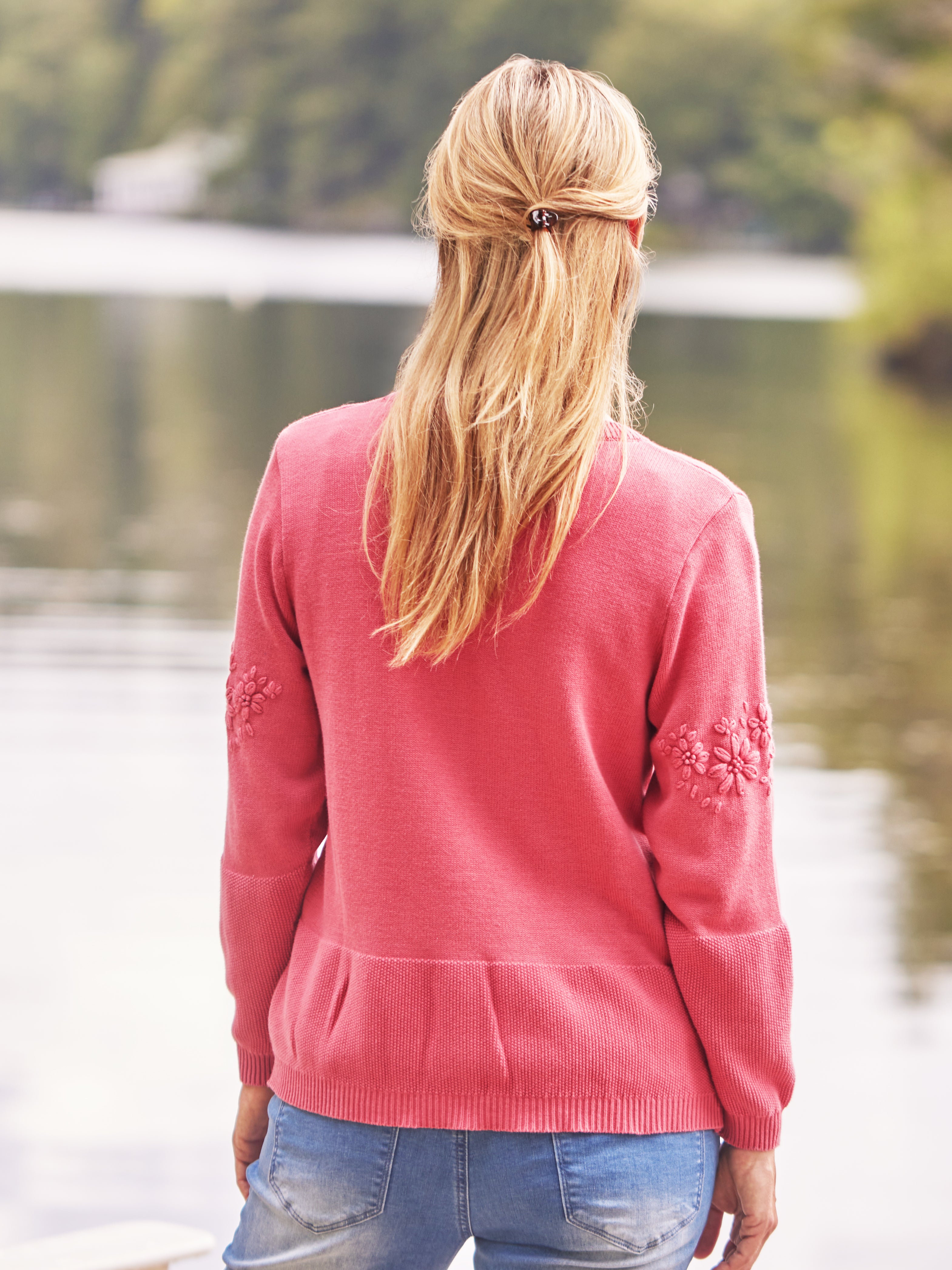 April Cornell Rose Meadow Flower Cardigan