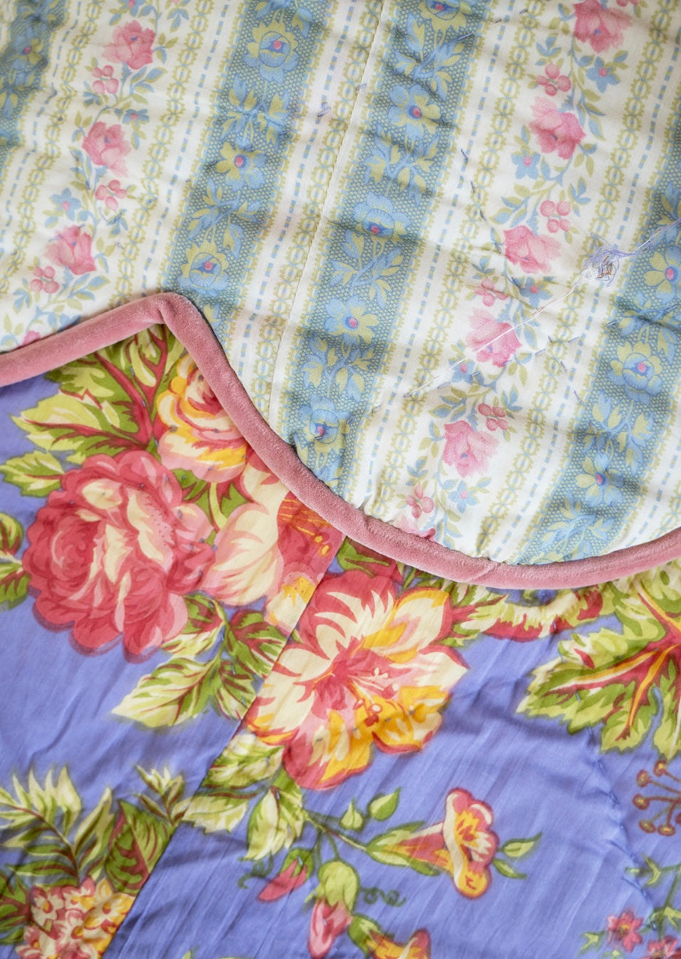 April Cornell Rosemary Quilt Periwinkle King