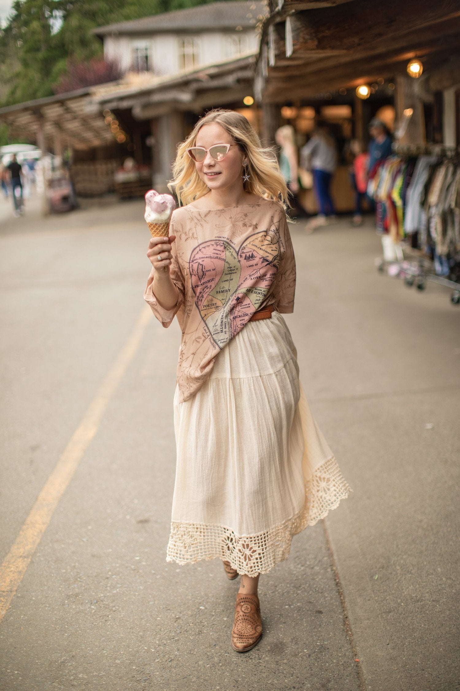 Market Of Stars-Map Of My Heart Luxe Tee