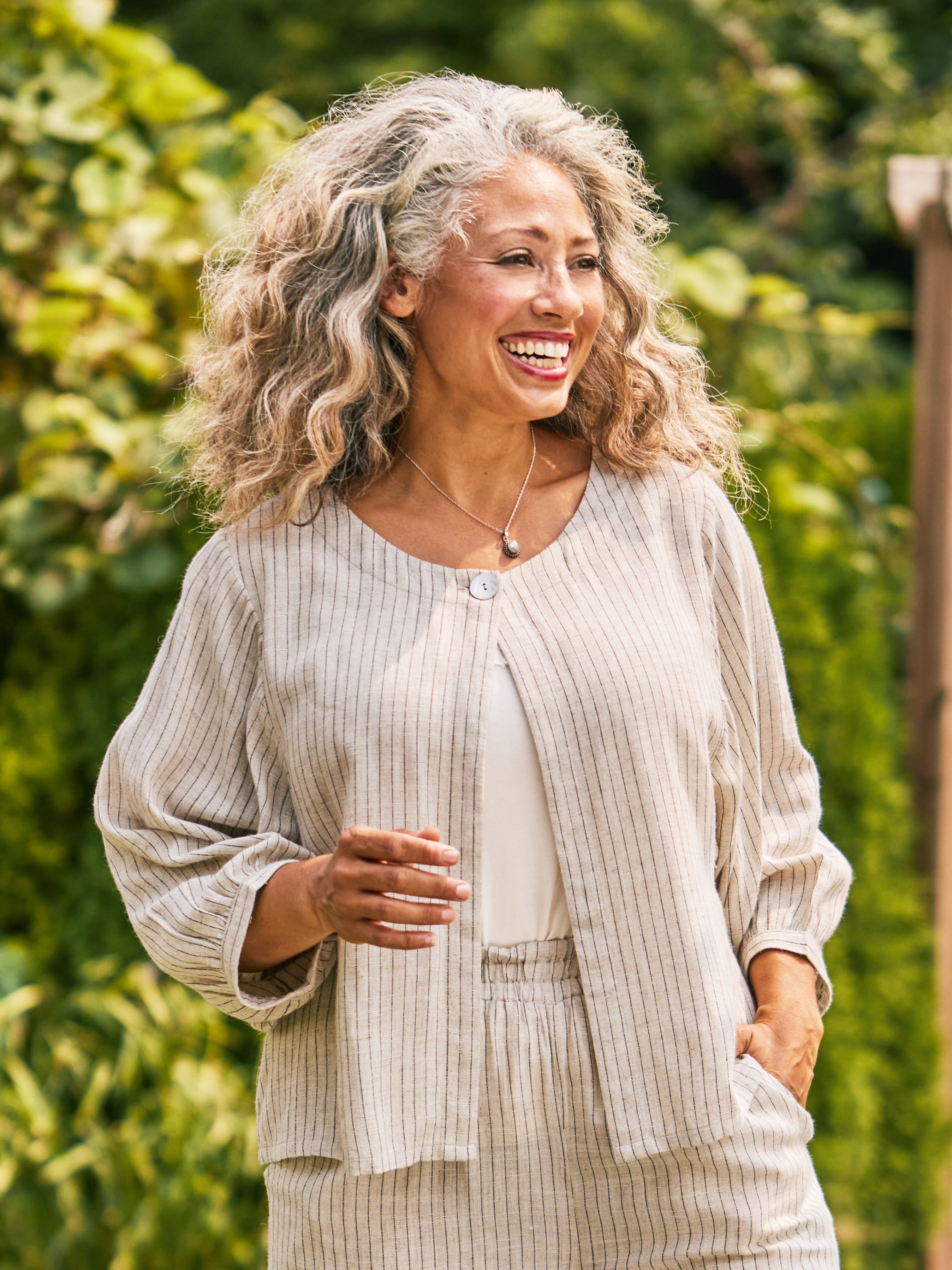 April Cornell Coastal Stripe Cover Up