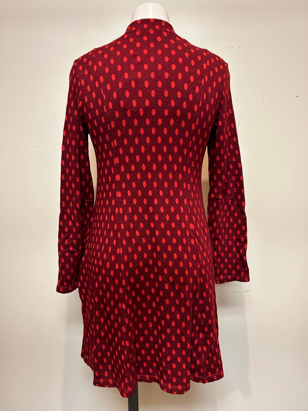 Valia Polka Dot Dixie Coat Red