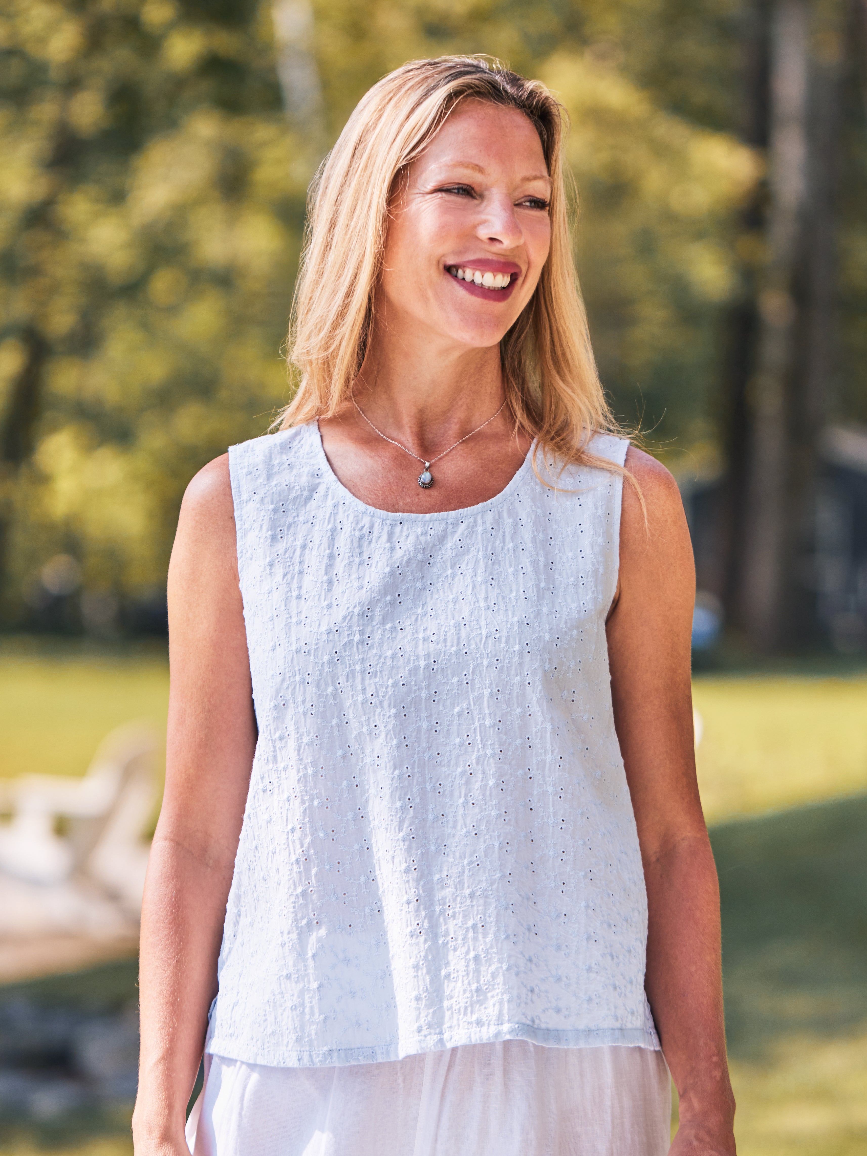 April Summertime Eyelet Cami