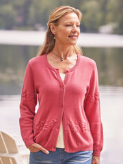 April Cornell Rose Meadow Flower Cardigan