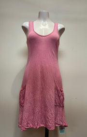 Metalicus Merino Monsoon Tank Dress-Cherry Pin Stripe