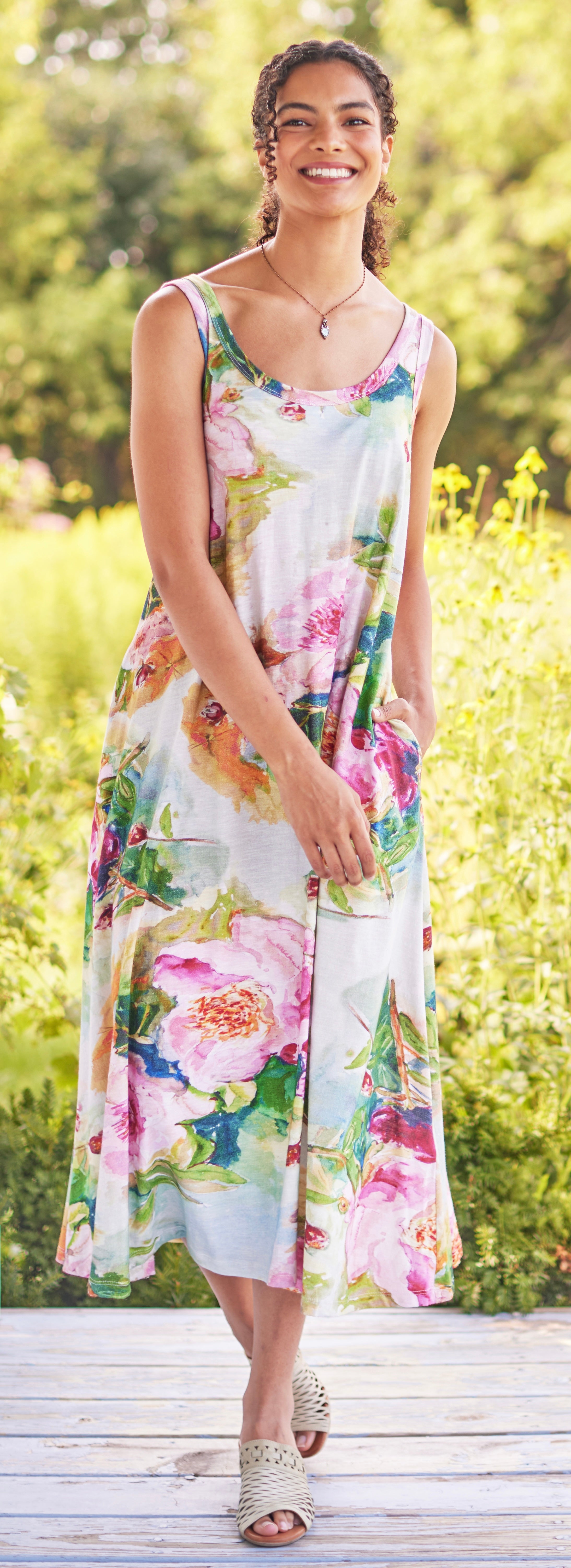 April Cornell Peony Jersey Dress