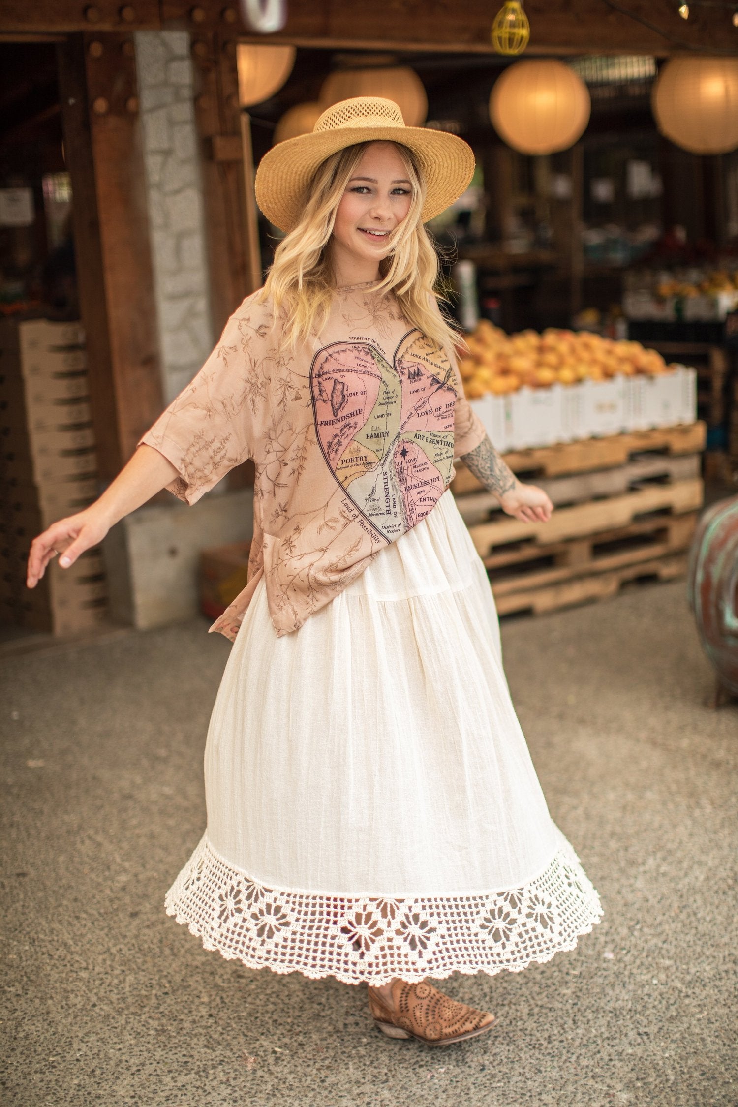 Market Of Stars-Map Of My Heart Luxe Tee