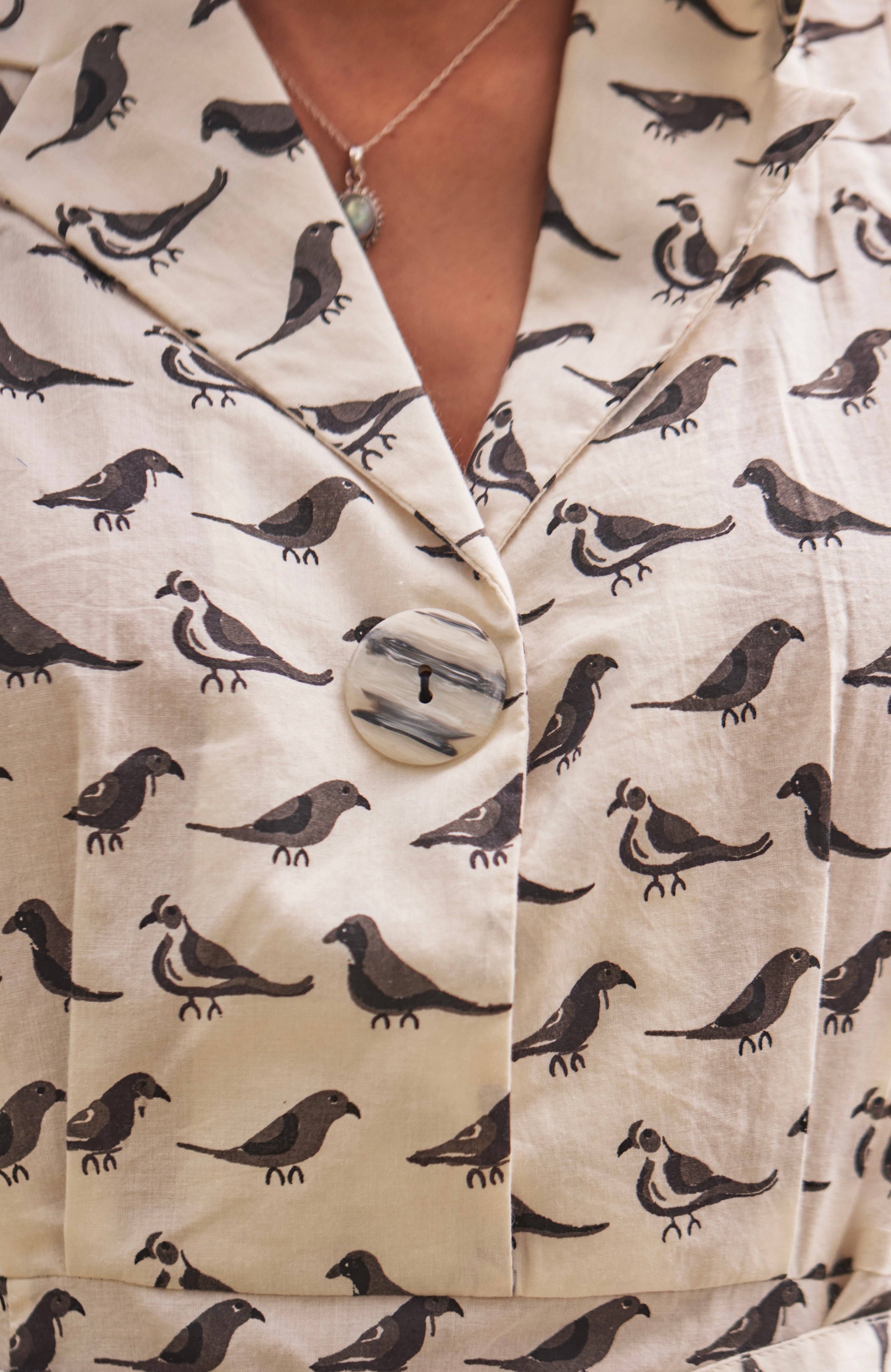 April Cornell Parrot Shirtwaist Dress