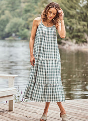 April Cornell Brianna Checked Sundress