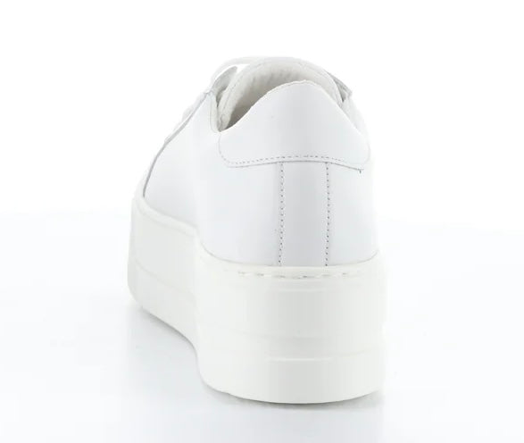 Bos & Co Maya White Leather Sneaker