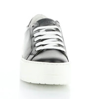 Bos & Co Maya Black & White Leather Sneaker