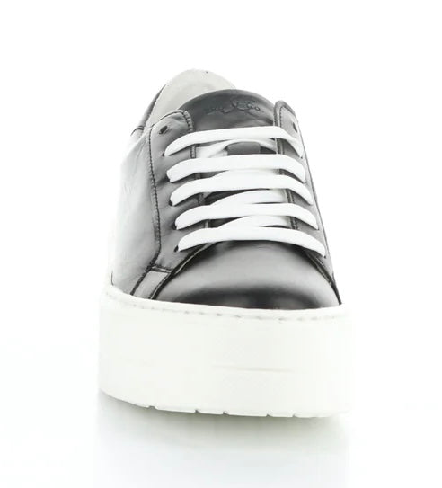Bos & Co Maya Black & White Leather Sneaker