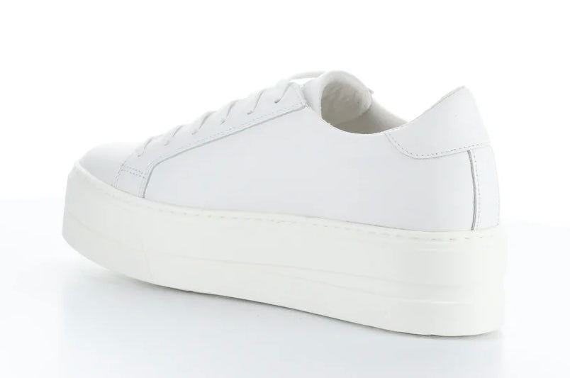 Bos & Co Maya White Leather Sneaker