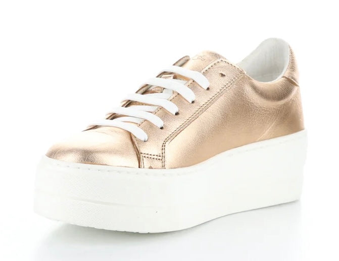 Bos & Co Maya Gold Leather Sneaker