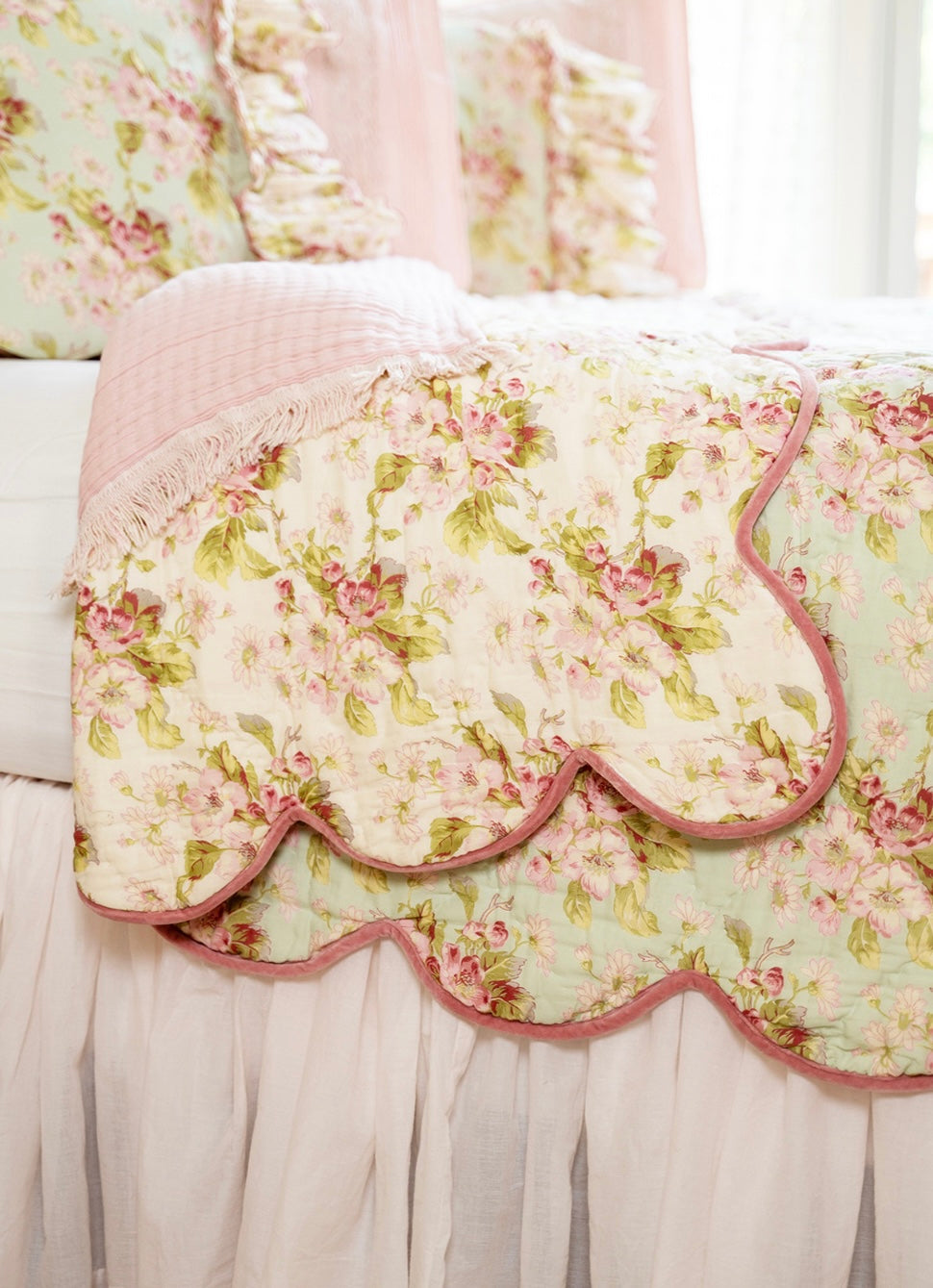 April Cornell Apple Blossom Quilt King