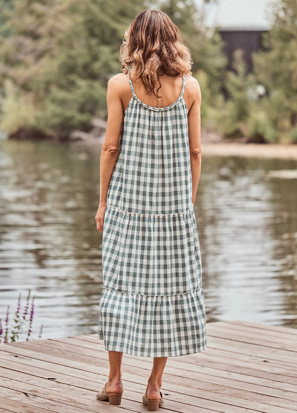 April Cornell Brianna Checked Sundress