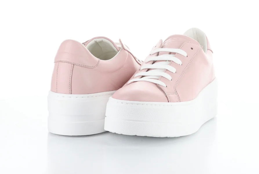 Bos & Co Maya Pink Leather Sneaker