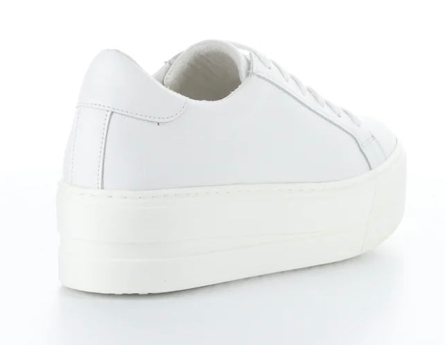 Bos & Co Maya White Leather Sneaker