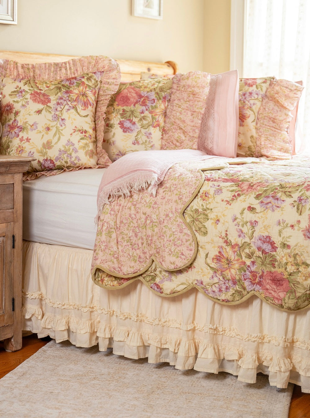 April Cornell Eternal Rose Quilt King