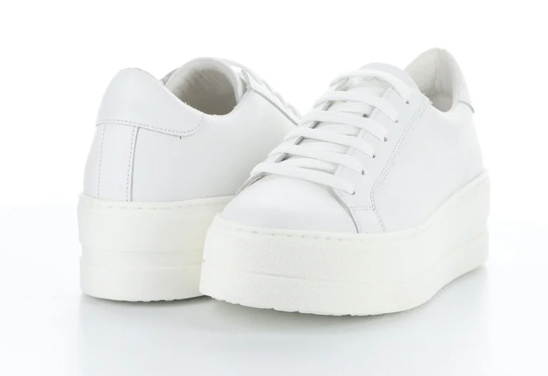 Bos & Co Maya White Leather Sneaker