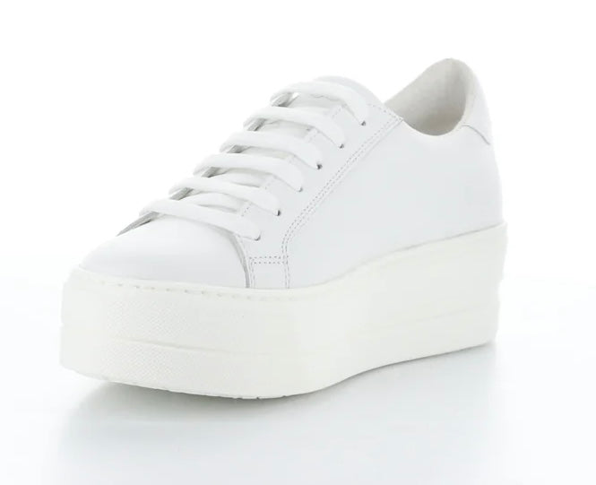 Bos & Co Maya White Leather Sneaker