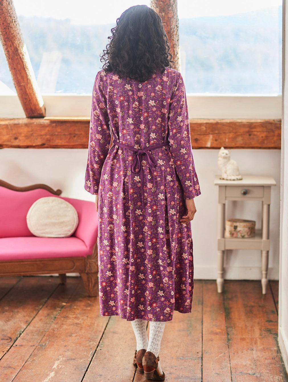 April Cornell Sarah Classic Dress Purple