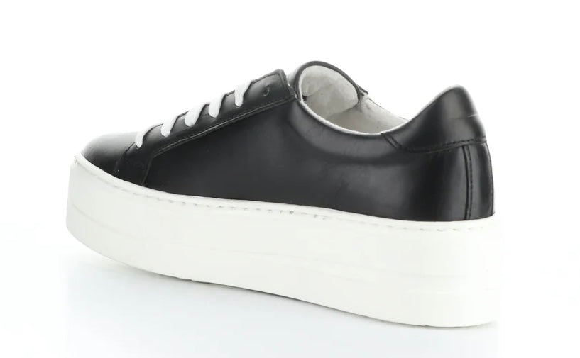 Bos & Co Maya Black & White Leather Sneaker