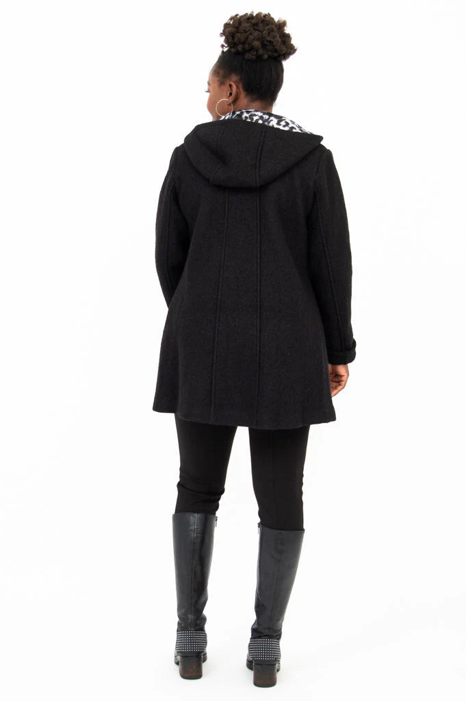 Blue Sky Pender Coat Boiled Wool Black