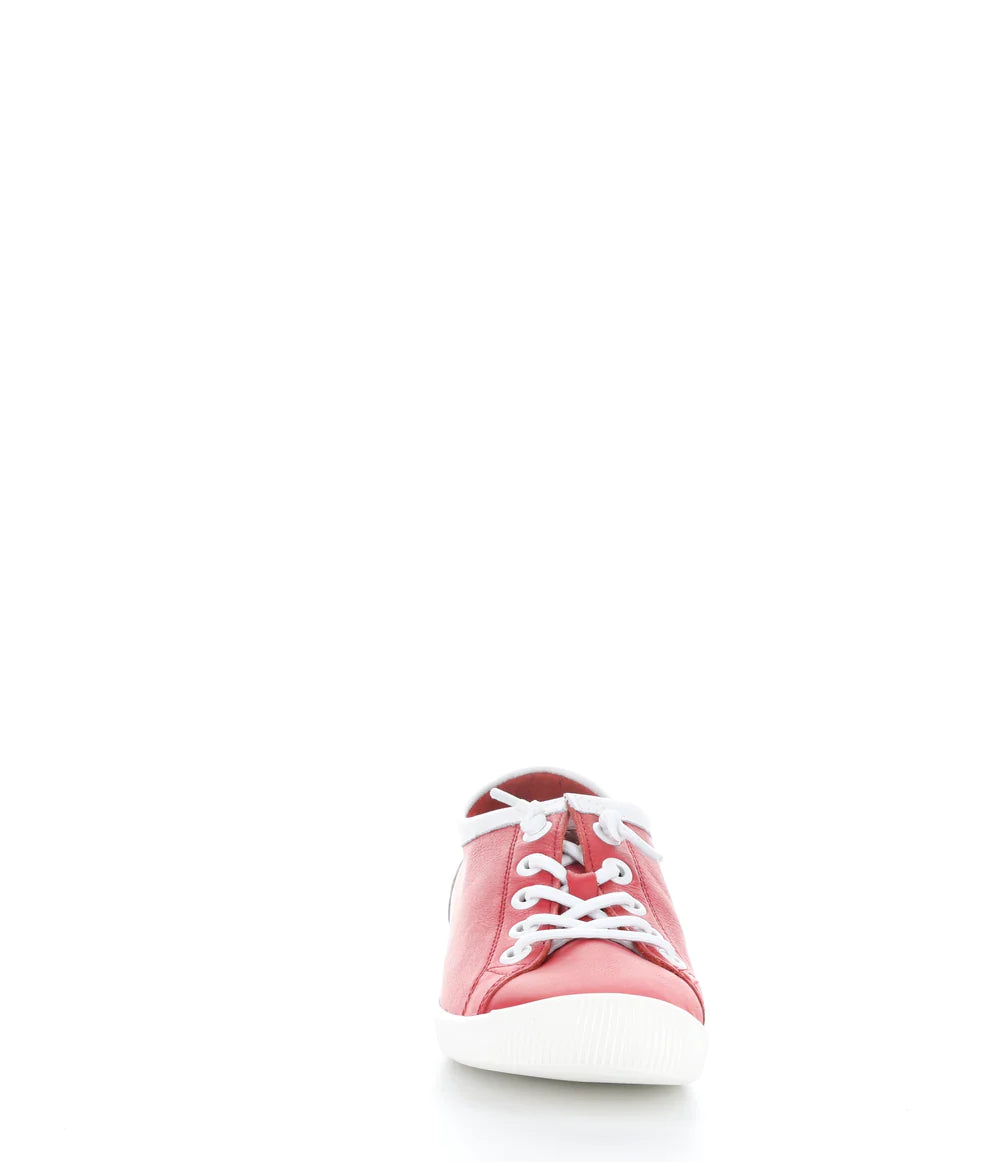 Softinos Isla Red And White Round Toe Shoes