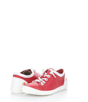 Softinos Isla Red And White Round Toe Shoes