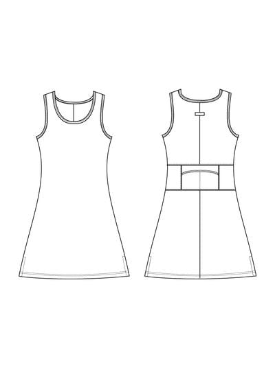 Nuu-Muu Scoop Neck Pocket “WATERFALL”