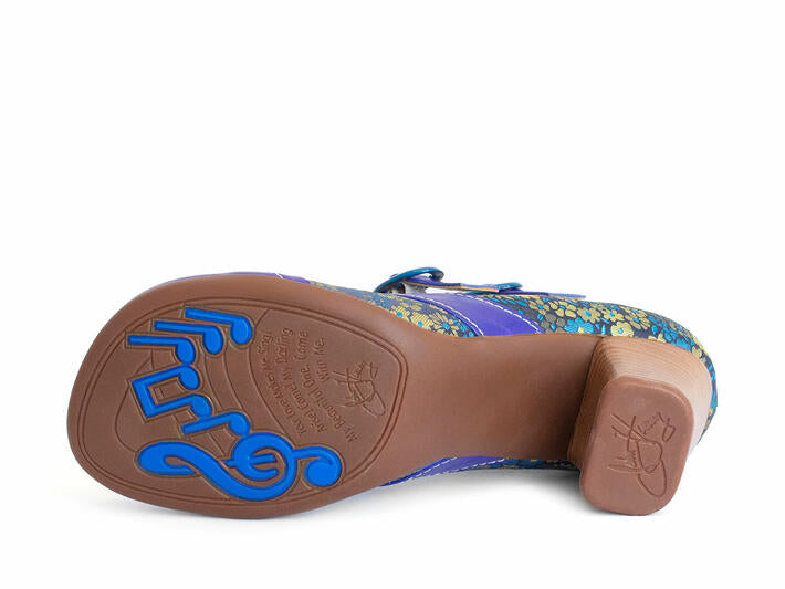 John Fluevog Marcelo Blue Floral