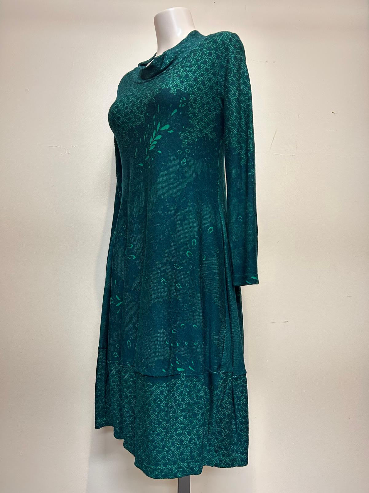 Valia Cowl Dress Emerald Green