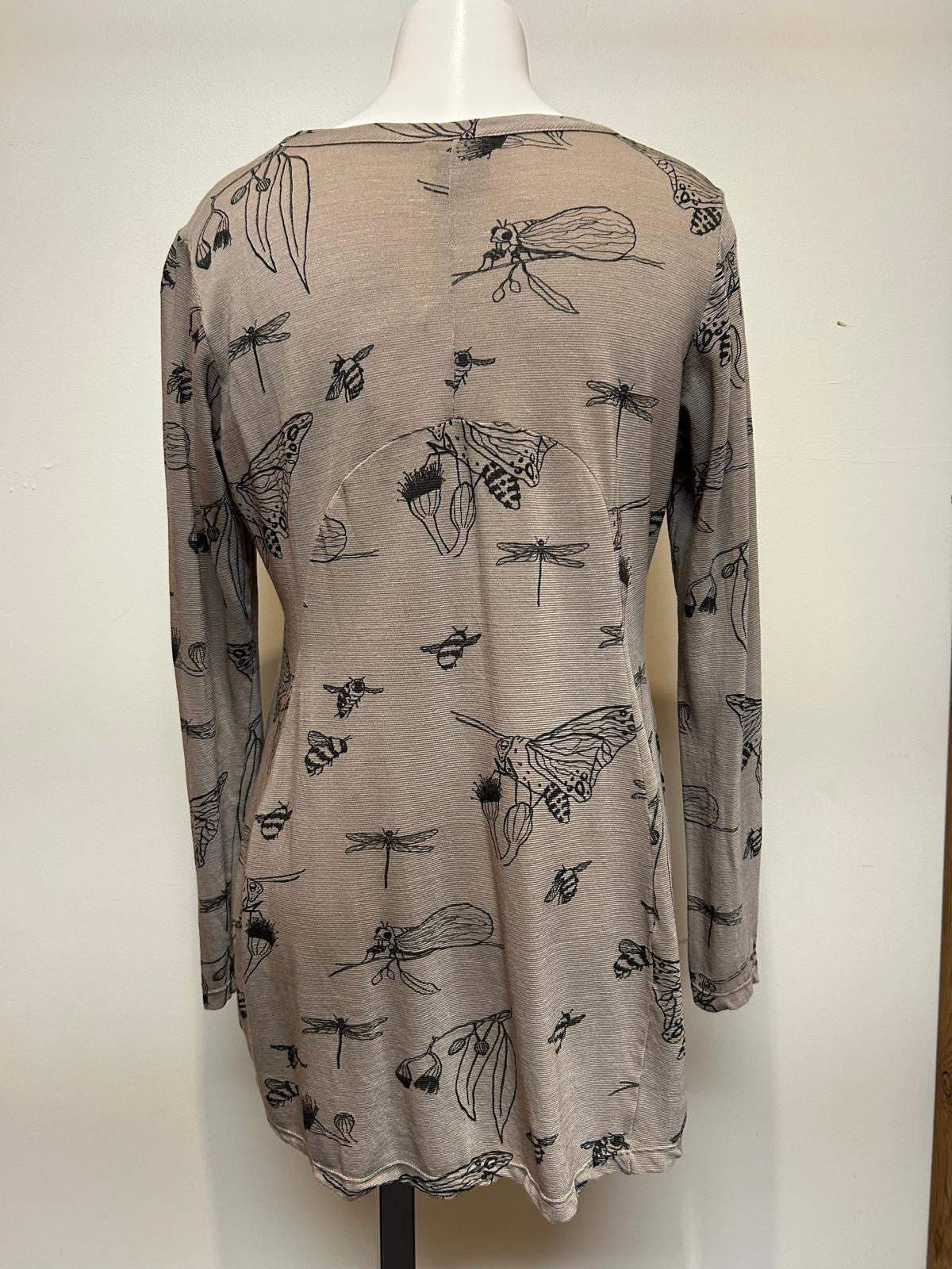 Valia Australia Clothing Butterfly Tunic Taupe