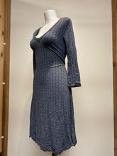 Load image into Gallery viewer, Metalicus Merino Anya Dress-Gunmetal Tie Front or Tie Back
