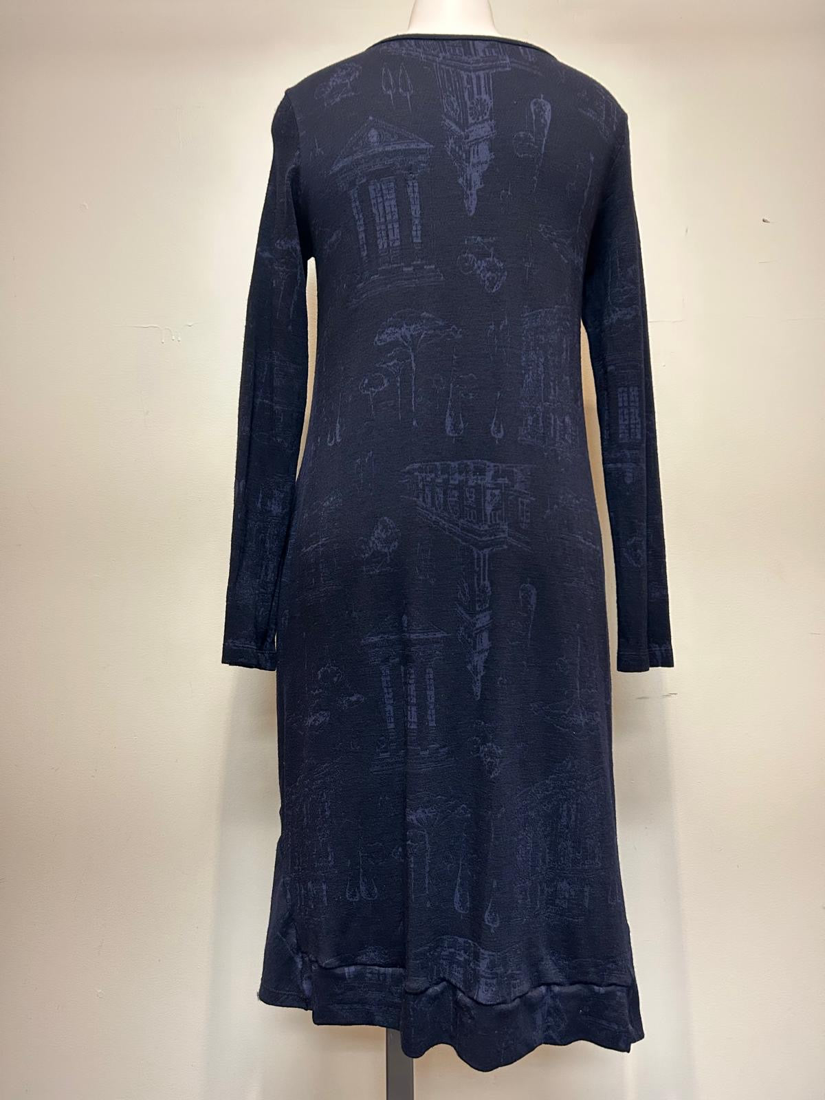 Valia Willow Dress Navy Blue