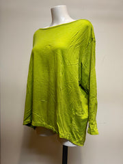 Valia V Merino Tunic Lime