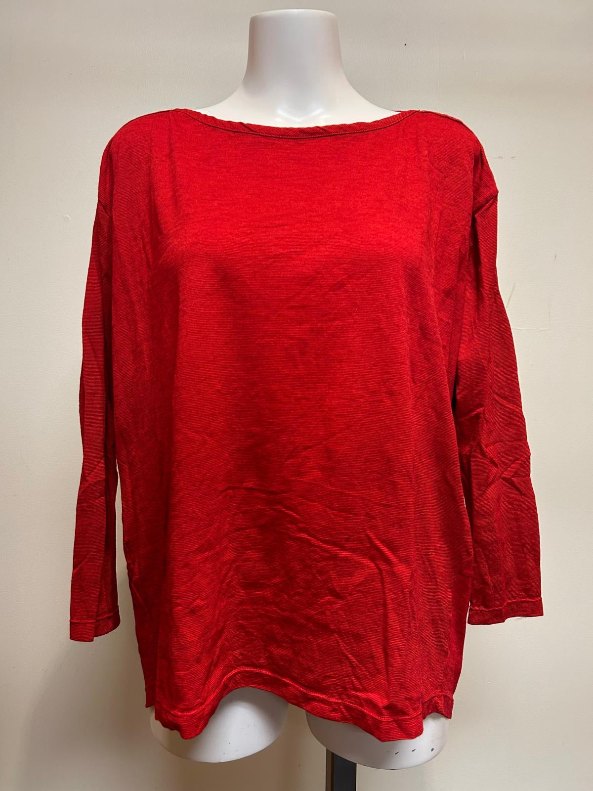 Valia V Merino Tunic Ruby