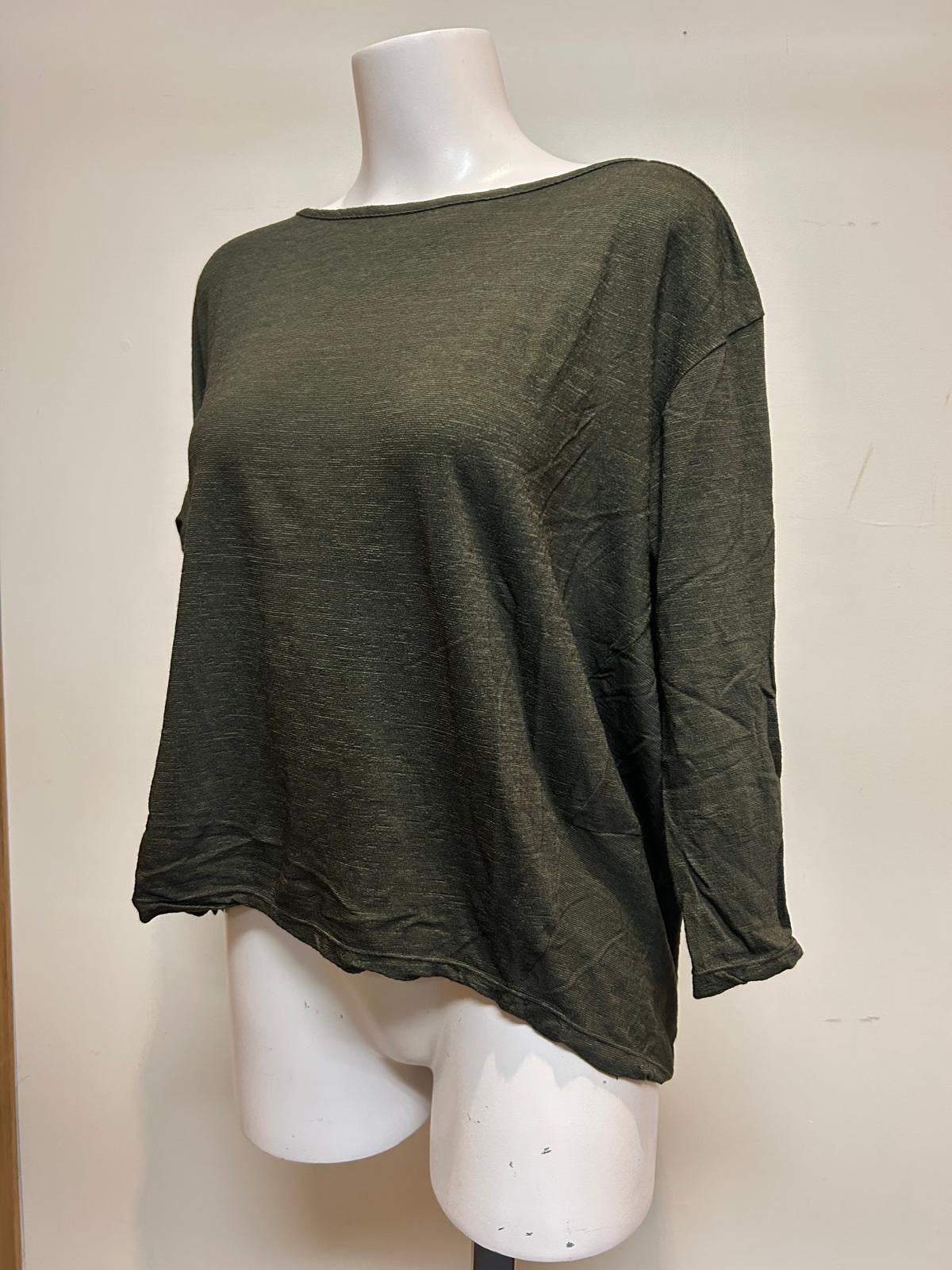 Valia V Merino Tunic Olive