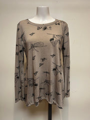 Valia Australia Clothing Butterfly Tunic Taupe