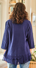 Load image into Gallery viewer, April Cornell Nostalgia Blouse Xs-2x Dresden Blue
