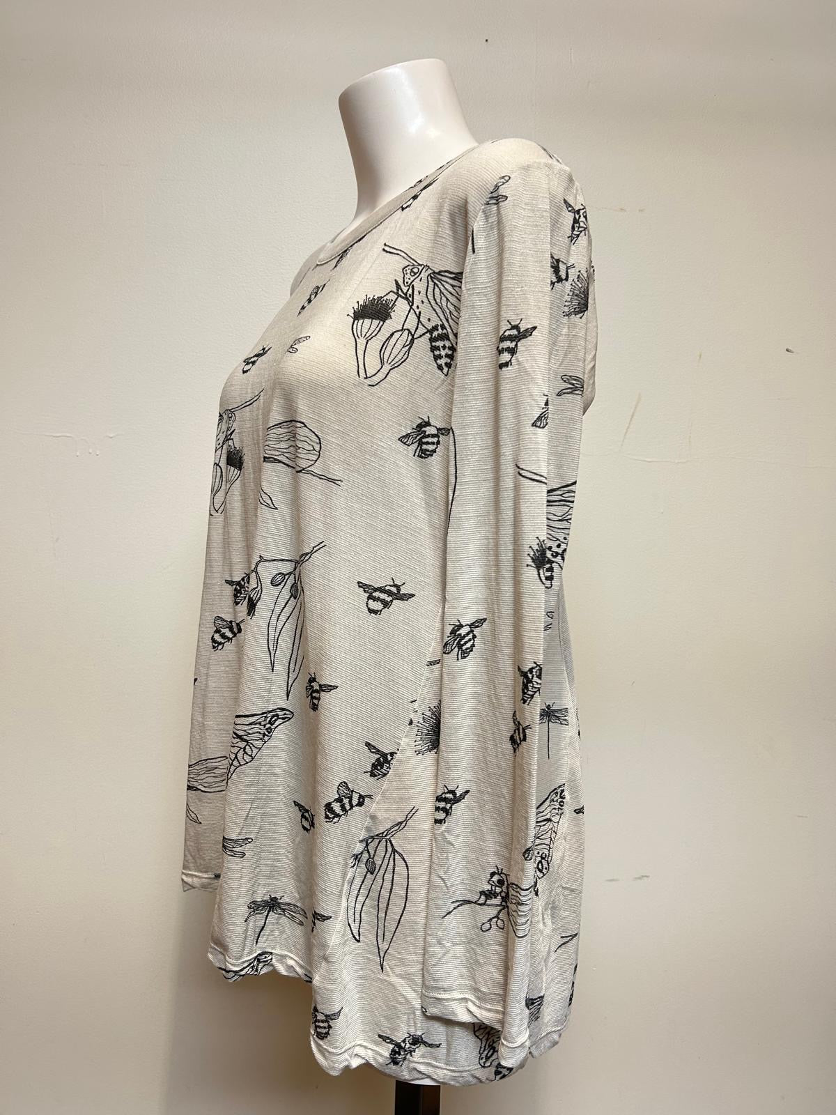 Valia Australia Clothing Butterfly Tunic Stone