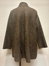 Load image into Gallery viewer, Cut Loose Boiled Wool Long Zipped Jacket Brown
