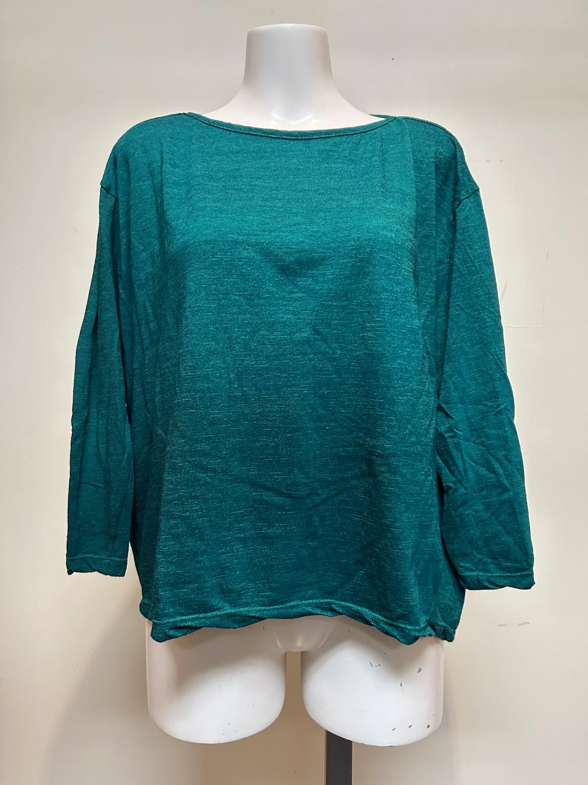 Valia V Merino Tunic Teal