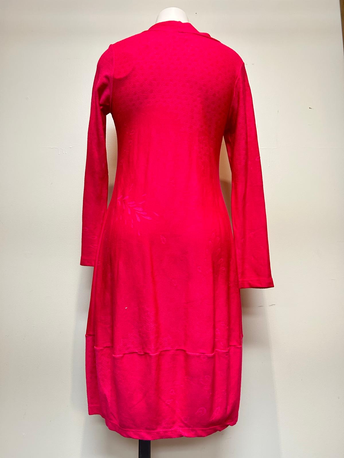 Valia Cowl Dress Hot Pink