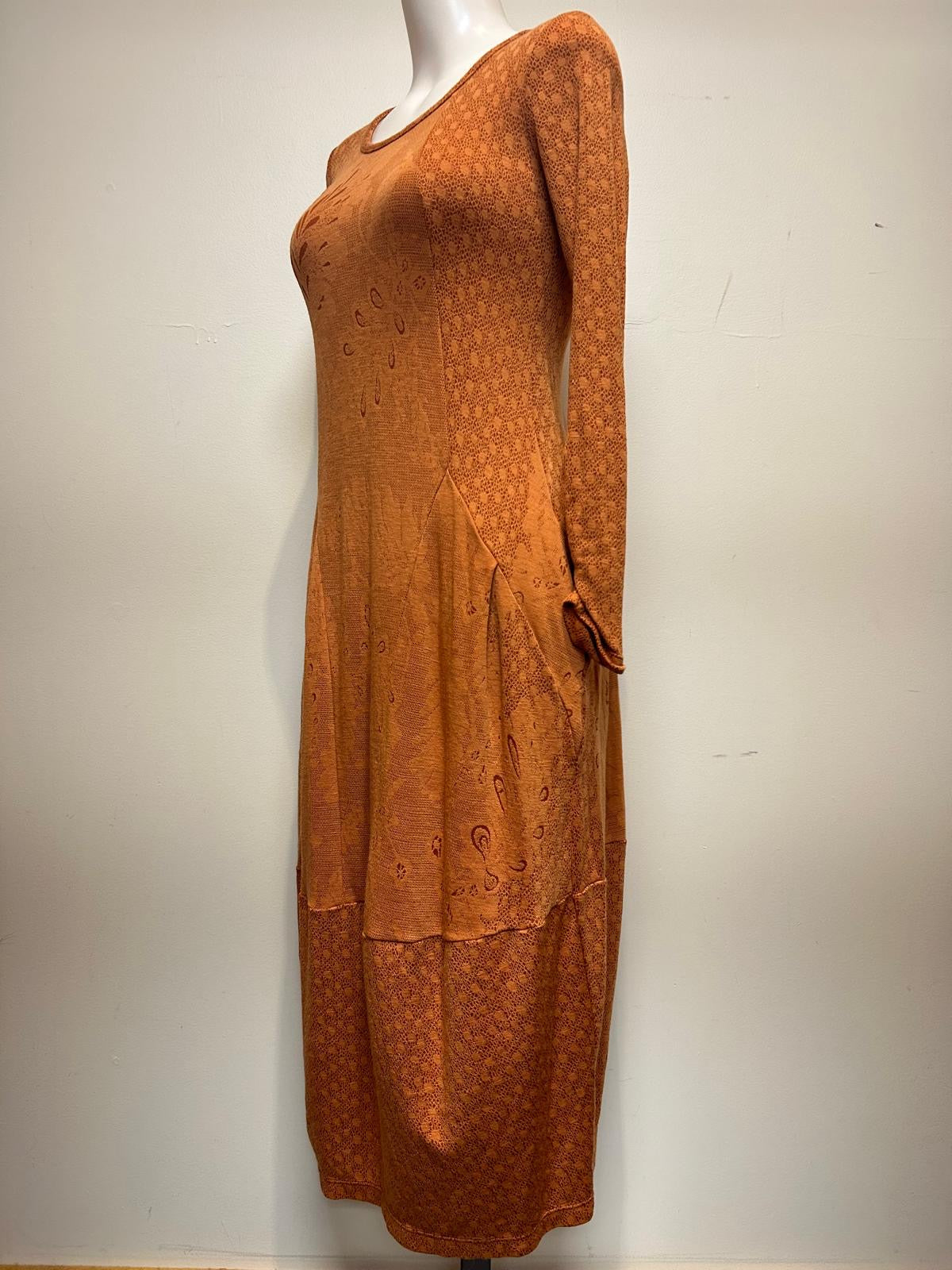 Valia Villanelle Dress Burnt Orange