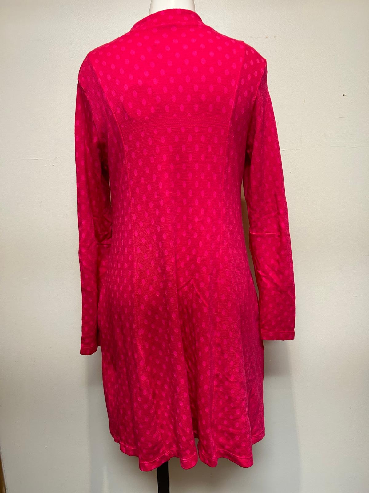 Valia Polka Dot Dixie Coat Hot Pink