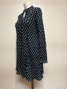 Valia Polka Dot Dixie Coat Black/White