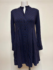 Valia Polka Dot Dixie Coat Purple/Fig