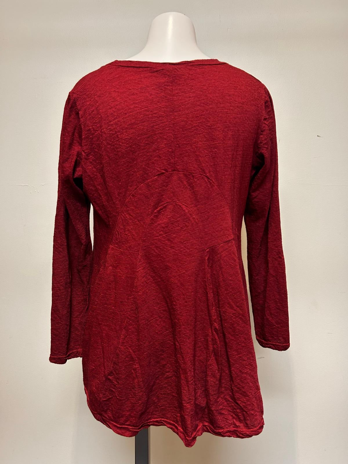 Valia Bell Tunic Ruby Red