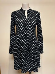 Valia Polka Dot Dixie Coat Black/White